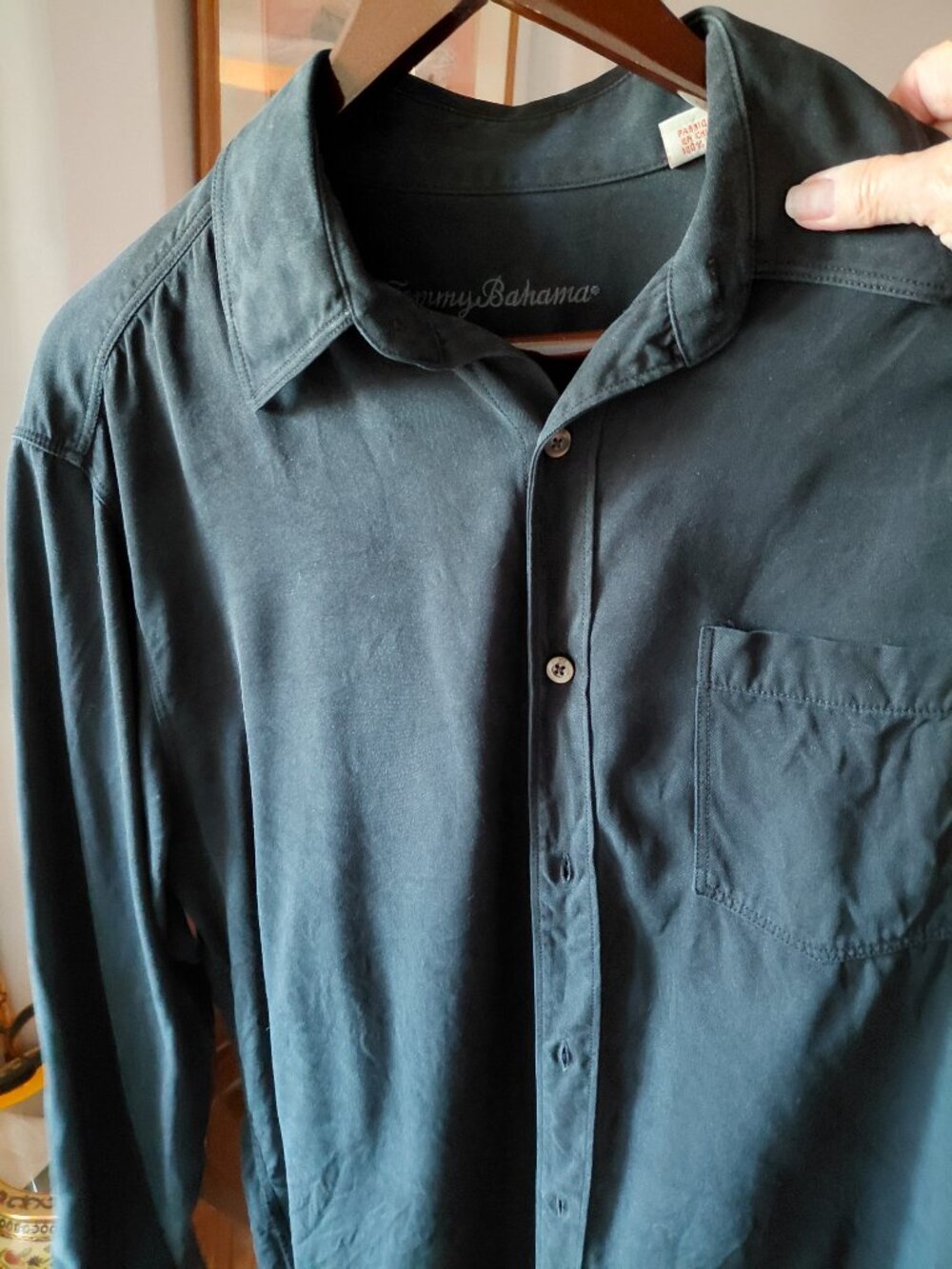Tommy Bahama Silk Blouse Size M/M - Picture 5 of 6